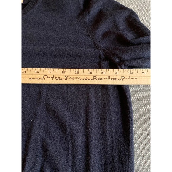 Brooks Brothers Red Fleece mens sweater size XXL v neck blue merino wool long sl - Picture 9 of 13